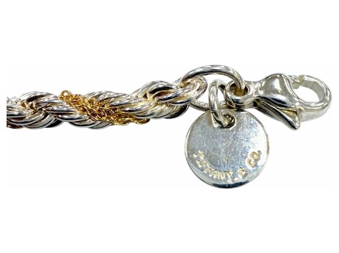 Autre Marque Tiffany & Co. Armband mit Anhängern Silber Golden - Ansicht 6
