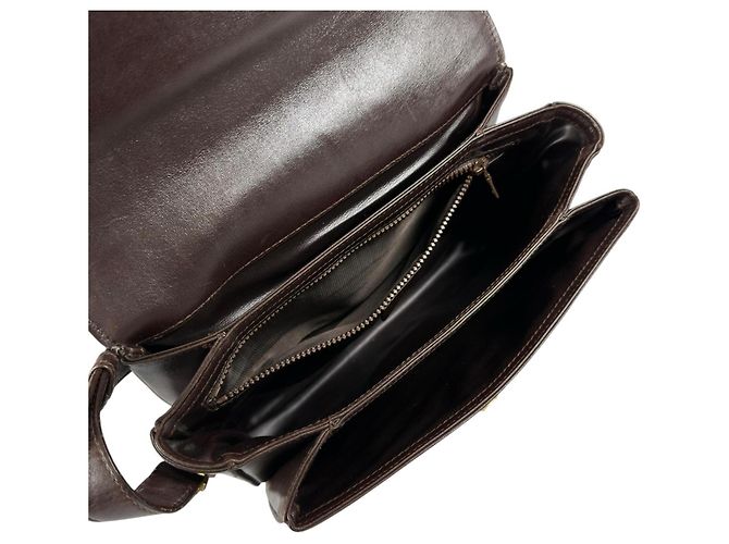 Céline CELINE Vintage M04 Trinoff Lederhandtasche Braun - Ansicht 4