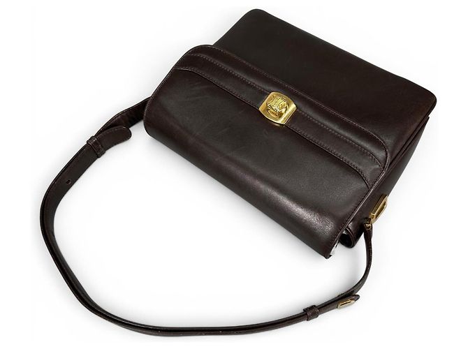 Céline CELINE Vintage M04 Trinoff Lederhandtasche Braun - Ansicht 7