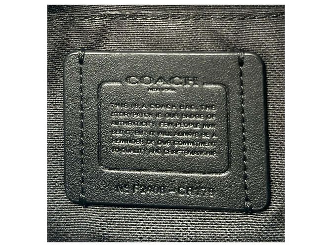 Borsa a tracolla in pelle con logo inciso COACH CR179 JADEN Marrone - vista 11