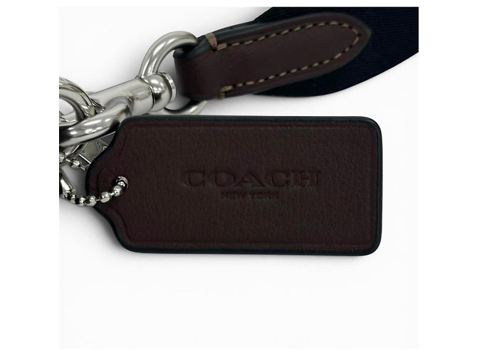 Borsa a tracolla in pelle con logo inciso COACH CR179 JADEN Marrone - vista 9
