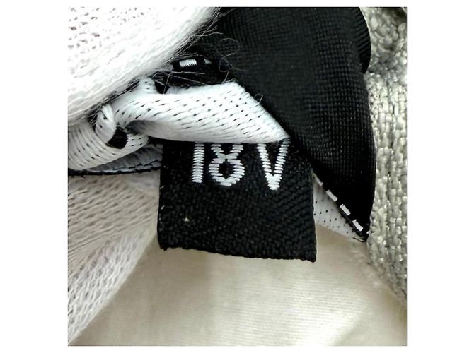 Almofada CHANEL 18V em mistura de cashmere Marrom Fora de branco - vista 9