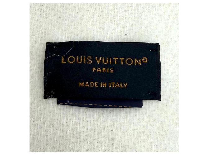Estola Louis Vuitton em lã e alpaca rosa e branca Branco - vista 8