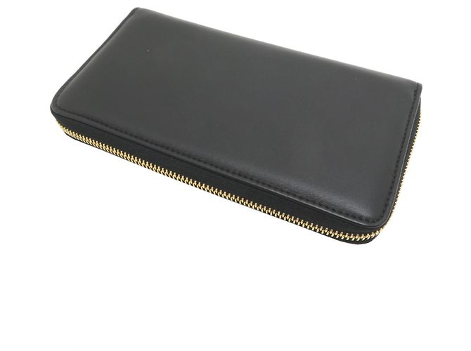 Cartera larga de piel negra Jimmy Choo Negro - vista 4