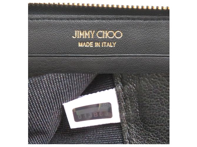 Cartera larga de piel negra Jimmy Choo Negro - vista 7
