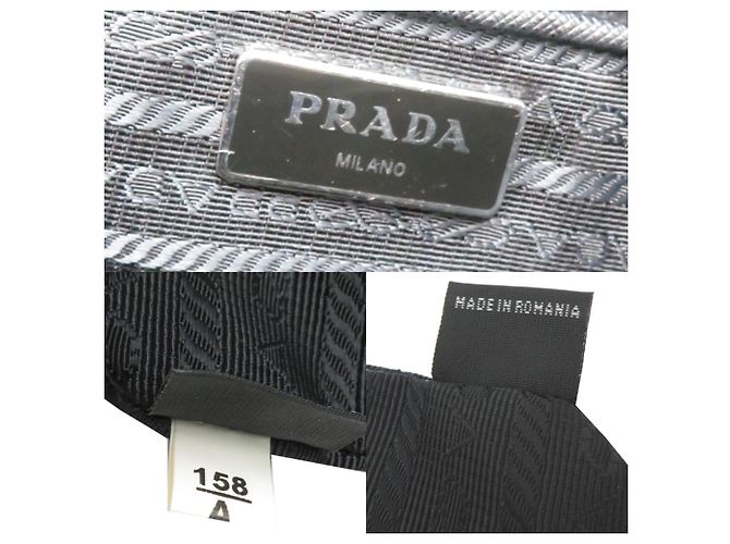 Borsa Tote Prada trapuntata con catena Nero - vista 7