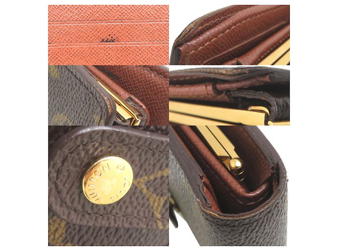 Cartera bi-fold Louis Vuitton Castaño - vista 10