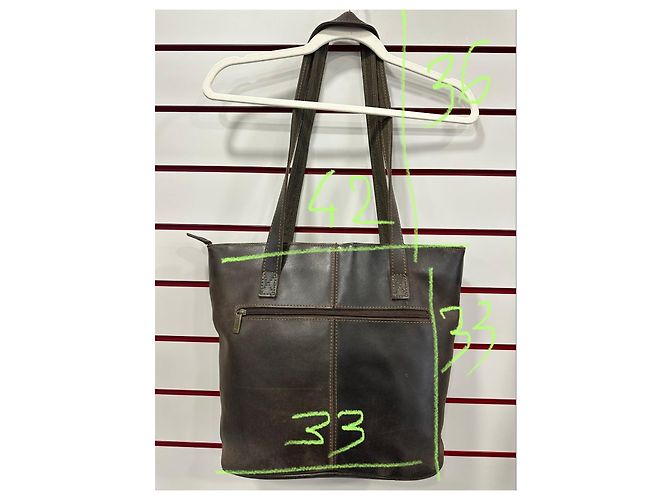 Autre Marque Arthur et Aston Braune Ledertote - Ansicht 8