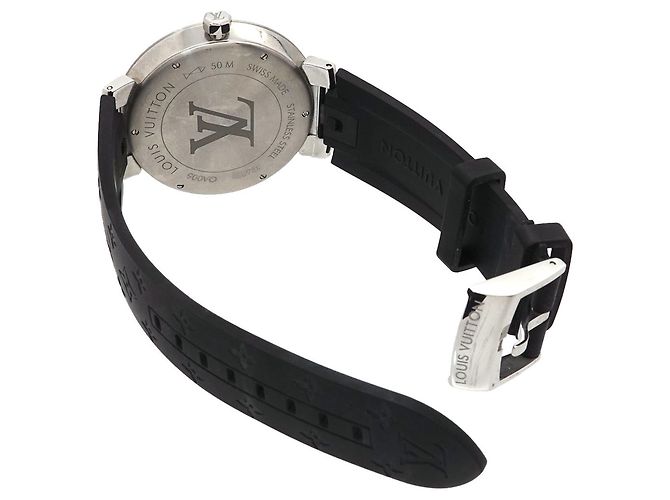 Louis Vuitton Tambour Monogram Macassar GM QA005 Herrenuhr - Ansicht 4