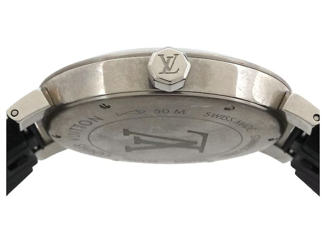 Louis Vuitton Tambour Monogram Macassar GM QA005 Herrenuhr - Ansicht 5