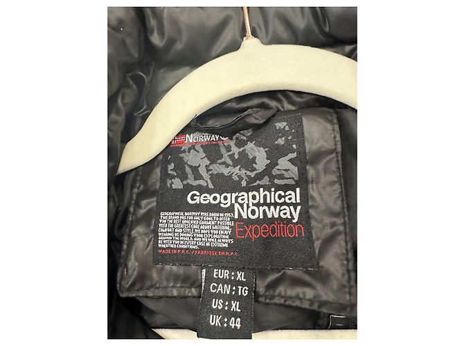 Autre Marque Geographical Norway Expedition Steppjacke Schwarz Silber Hardware - Ansicht 4