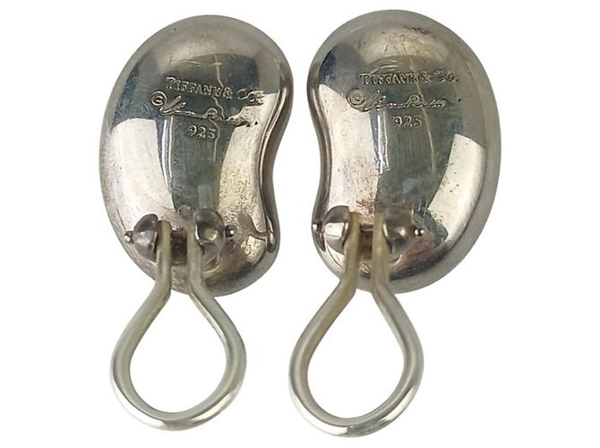 Autre Marque Boucles d'oreilles Tiffany & Co. Elsa Peretti Bean en argent Argenté - vue 5