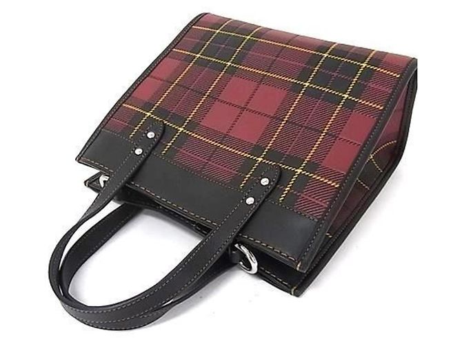 Sac à épaule pour femme COACH Field Tote 22 CG192 cuir rouge x noir - vue 3