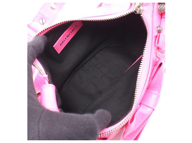 Borsa a tracolla Balenciaga LE CAGOLE con nastro Rosa - vista 3