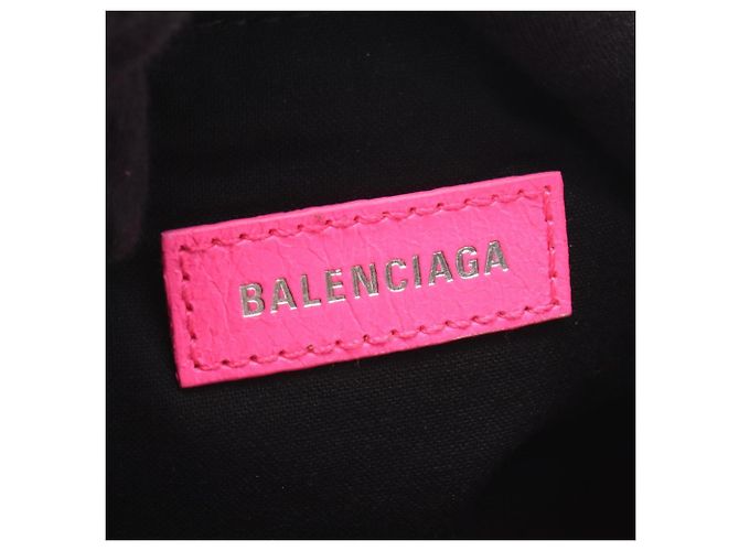 Borsa a tracolla Balenciaga LE CAGOLE con nastro Rosa - vista 4