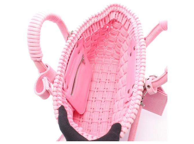 Everyday Balenciaga BISTRO XS Borsa Cesto Bistro Rosa - vista 3