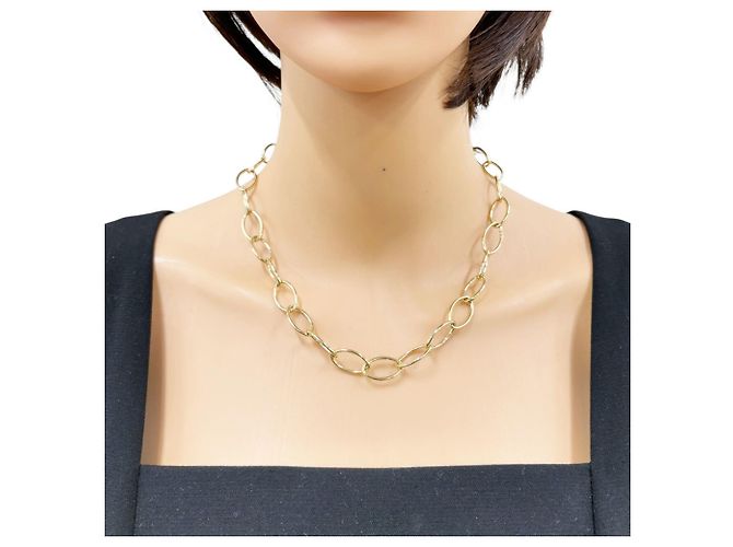 Autre Marque Collana a maglie ovali Tiffany & Co. in oro giallo 18K D'oro - vista 2