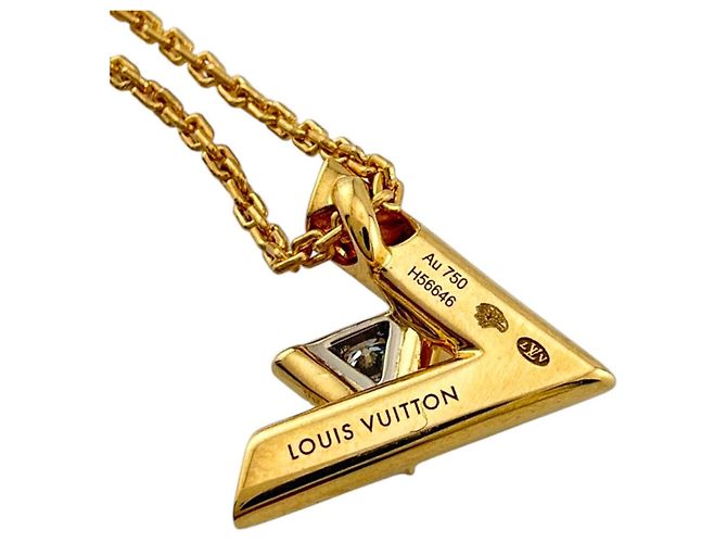 Colar Pendente Volt One Louis Vuitton Dourado - vista 5