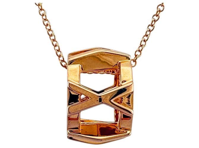 Autre Marque Tiffany & Co. Atlas X Open Halskette Golden - Ansicht 3