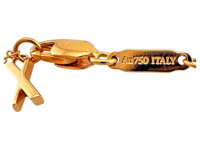Autre Marque Tiffany & Co. Atlas X Open Halskette Golden - Ansicht 6