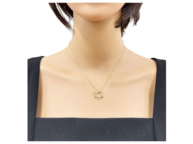 Autre Marque Collar Estrella de David Tiffany & Co. en oro amarillo de 18K Dorado - vista 2