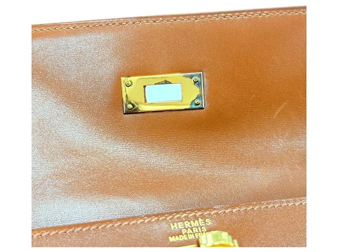Hermès Sac à main Hermes Kelly 32 Marron Blanc - vue 11