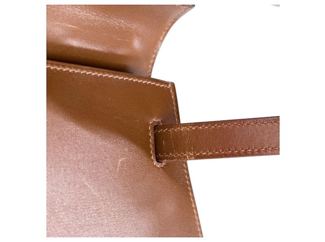 Hermès Sac à main Hermes Kelly 32 Marron Blanc - vue 13
