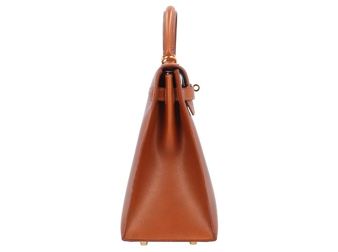 Hermès Sac à main Hermes Kelly 32 Marron Blanc - vue 4