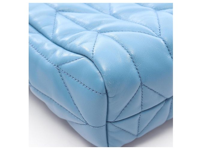 Sac à main Miu Miu NAPPA TRAPUNTAT en bleu - vue 8