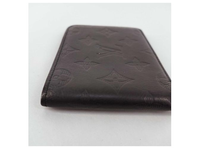 Portafoglio bi-fold Louis Vuitton in Monogram Shadow nero - vista 5