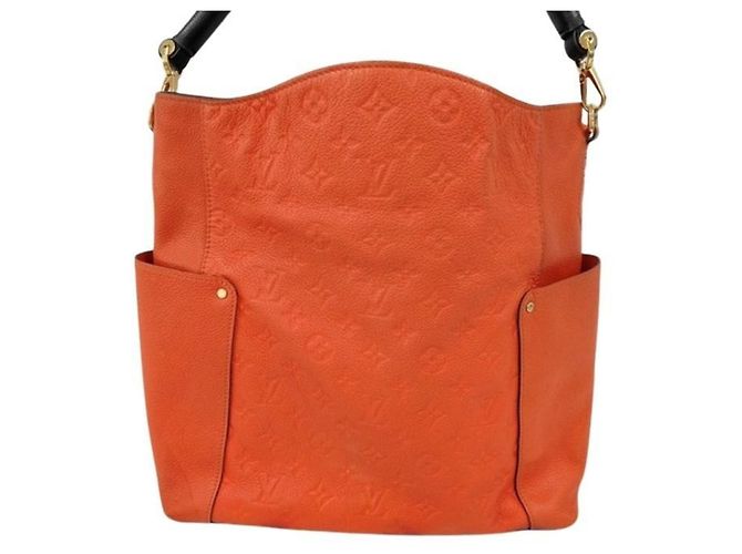 Sac à épaule Louis Vuitton Bagatelle Orange - vue 2