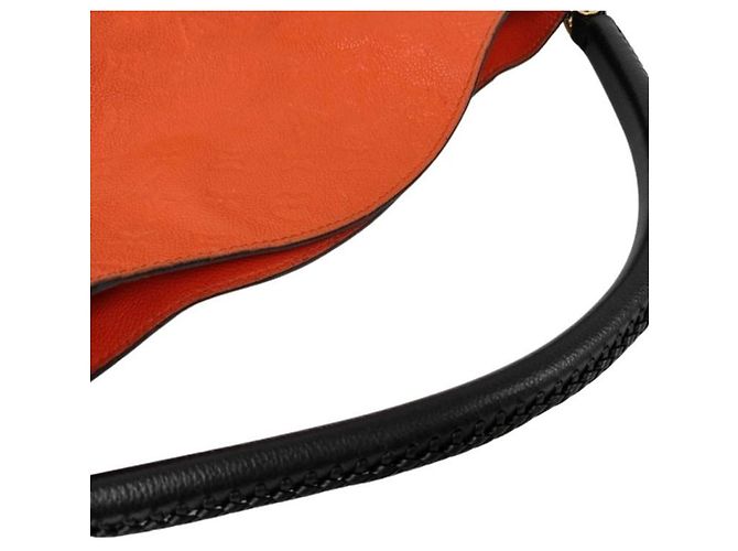 Sac à épaule Louis Vuitton Bagatelle Orange - vue 3