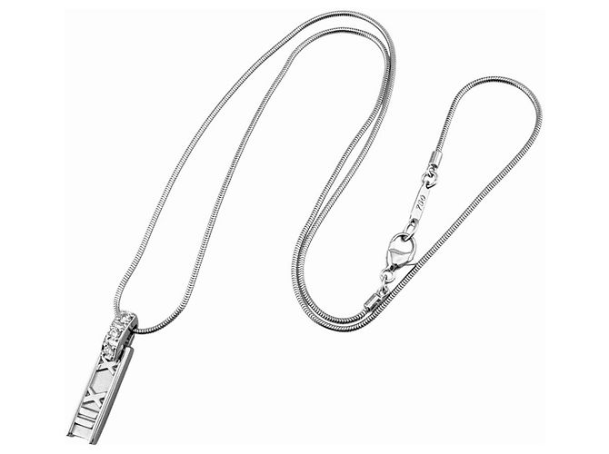 Autre Marque Collar Tiffany & Co. Atlas Bar Plata - vista 8