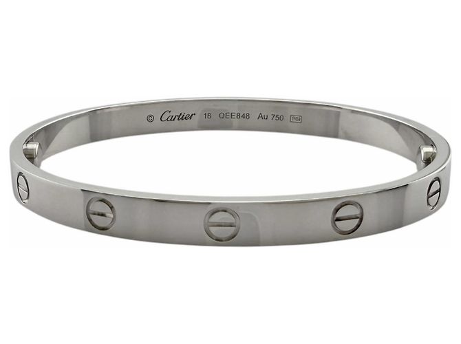 Bracciale Cartier Love in oro bianco 18K Argento - vista 3
