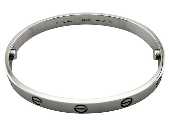 Bracciale Cartier Love in oro bianco 18K Argento - vista 4