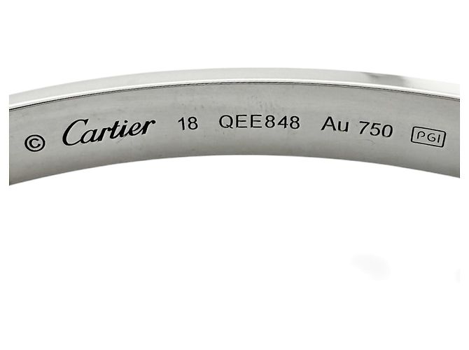 Bracciale Cartier Love in oro bianco 18K Argento - vista 7