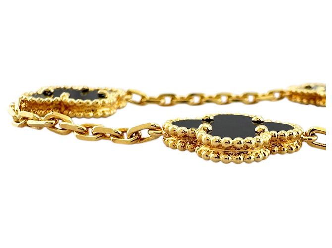 Van Cleef & Arpels Vintage Alhambra Halskette Golden - Ansicht 3
