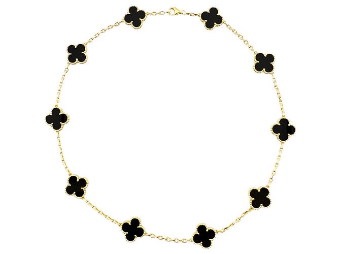 Van Cleef & Arpels Vintage Alhambra Halskette Golden - Ansicht 8