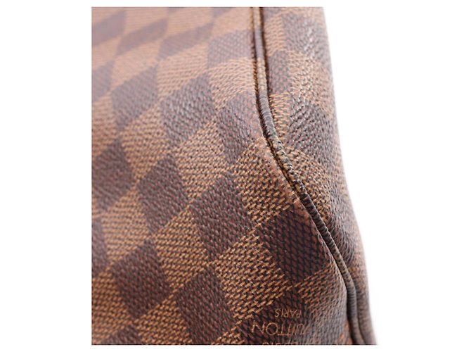 Saco Tote Louis Vuitton Neverfull PM Marrom Damier ebene - vista 9