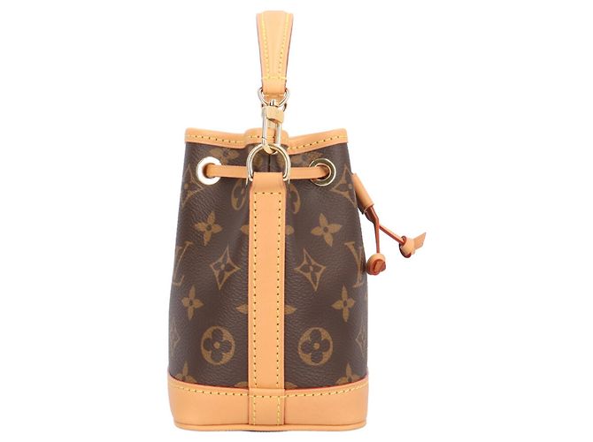 Bolsa de Ombro Louis Vuitton Nano Noe Monogram Marrom Multicor Monograma - vista 4