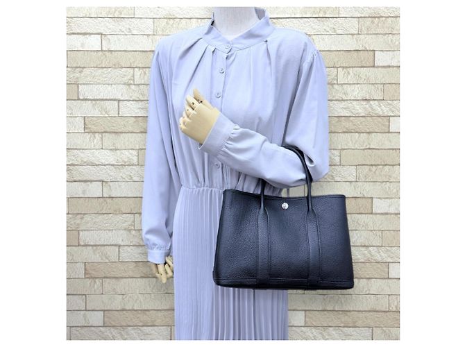 Hermès Borsa Tote Hermes Garden Party TPM Nero - vista 2