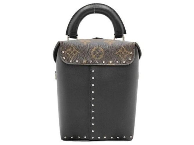 Louis Vuitton Monogram Leder-Schultertasche Braun Schwarz - Ansicht 2