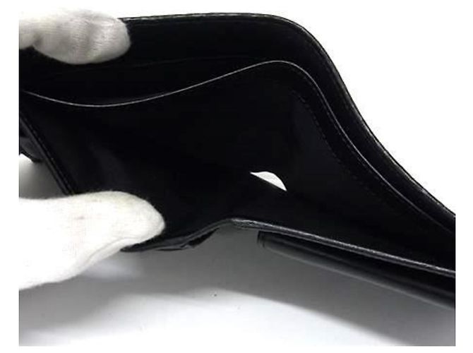 Bulgari Portafoglio bi-fold da uomo Bvlgari Serpenti Scaglie Nero - vista 4