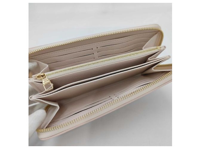 Zippy Carteira Longa Louis Vuitton Monogram Empreinte Bege - vista 7