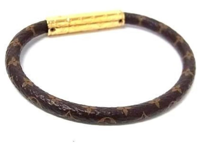 Bracelet à breloques Monogram Louis Vuitton Marron Doré - vue 2