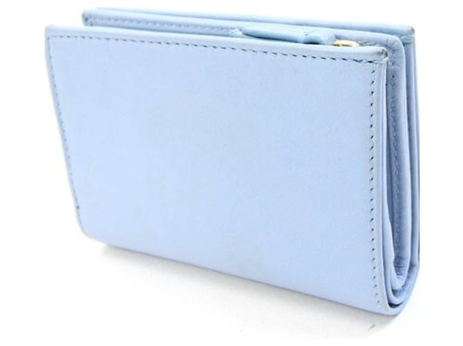 Marmont Portafoglio bi-fold Gucci in pelle azzurro e verde Verde chiaro Blu chiaro - vista 2
