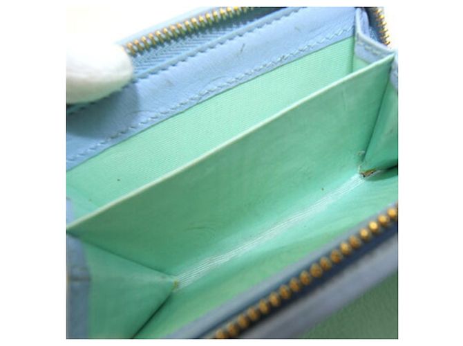 Marmont Portafoglio bi-fold Gucci in pelle azzurro e verde Verde chiaro Blu chiaro - vista 9