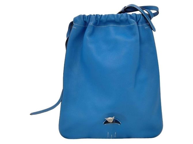 Hermès Bolso de Hombro Hermes Bridado Azul - vista 2
