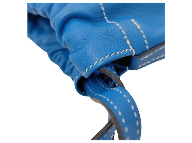 Hermès Bolso de Hombro Hermes Bridado Azul - vista 4