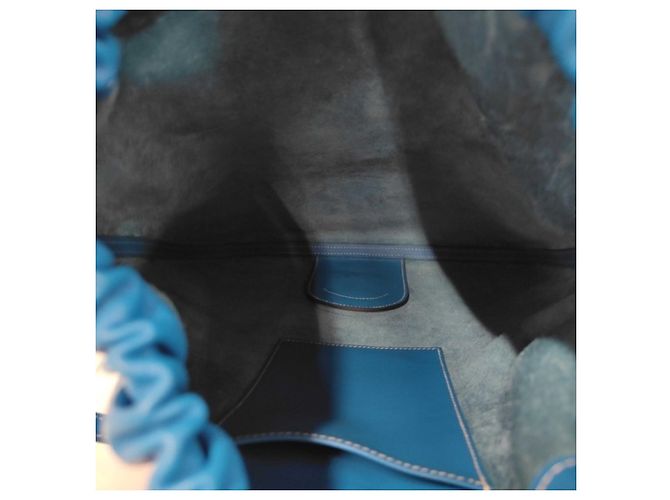 Hermès Bolso de Hombro Hermes Bridado Azul - vista 7